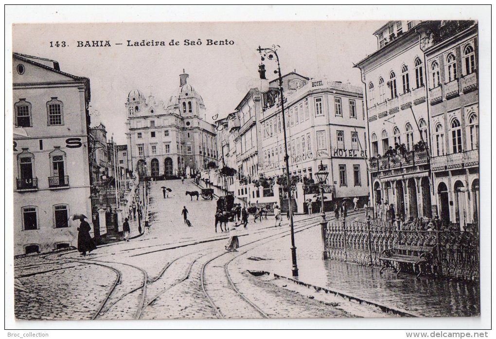 Bahia, Ladeira De Saô Bento, éd. A La Providence N° 143, Dos Simple, Scan Recto-verso - Autres