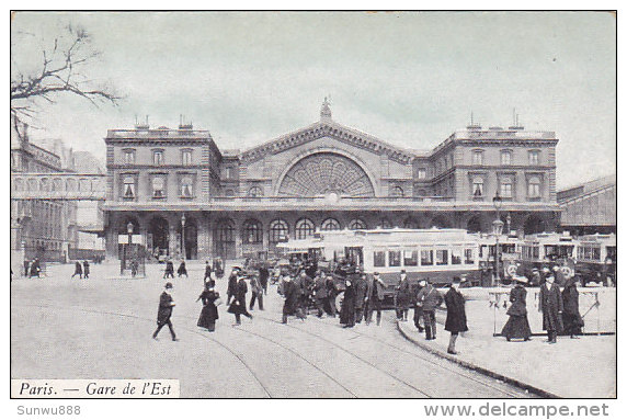 75 - Paris - Gare De L'Est (top Animation, Colorée,...) - Transport Urbain En Surface