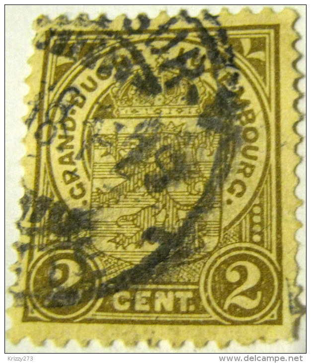Luxembourg 1906 Arms 2c - Used - 1907-24 Wapenschild