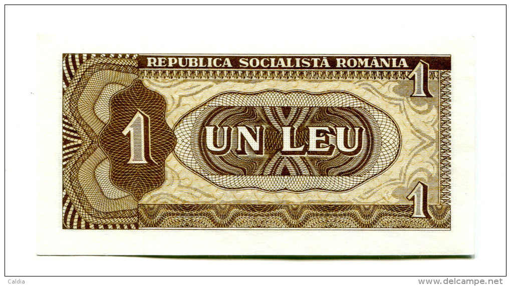 Roumanie Romania Rumänien 1 Leu 1966 UNC # 4 - Rumania