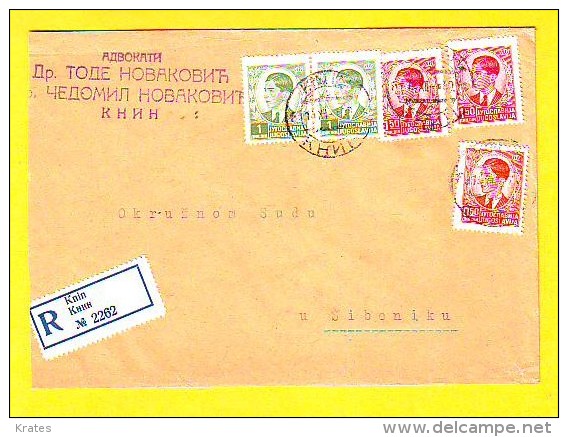 Old Letter - Yugoslavia, Croatia, Knin - Lettres & Documents