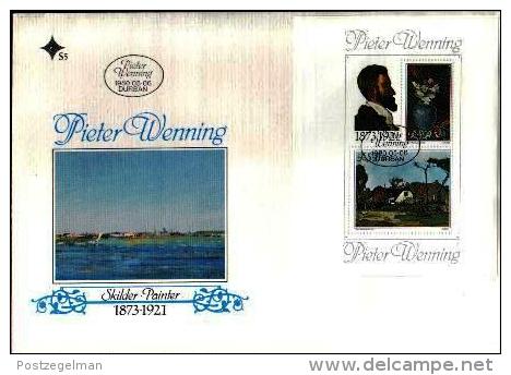 REPUBLIC OF SOUTH AFRICA, 1980, Paintings Pieter Wenning., First Day Cover Nr.S5 Block S5 - Covers & Documents