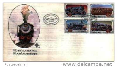 REPUBLIC OF SOUTH AFRICA, 1983, Locomotives,  First Day Cover 4.4 - Covers & Documents