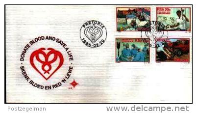 REPUBLIC OF SOUTH AFRICA, 1986, Giving Blood, First Day Cover 4.15 - Covers & Documents