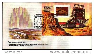 REPUBLIC OF SOUTH AFRICA, 1986, Johannesburg Centenary, First Day Cover 4.18ms  Block - Covers & Documents
