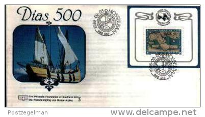 REPUBLIC OF SOUTH AFRICA, 1988, Bartelomeus Diaz,  First Day Cover 4.24ms Block - Covers & Documents