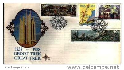 REPUBLIC OF SOUTH AFRICA, 1988, Great Trek,  First Day Cover 5.2 - Covers & Documents