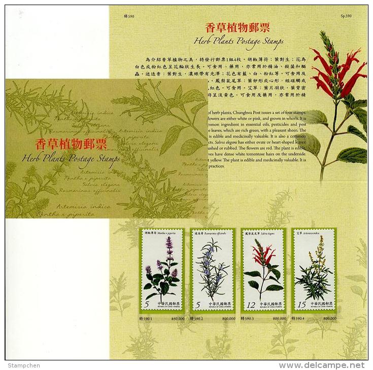 Folder 2013 Herb Plants Stamps Plant Flower Flora Edible Vegetable Medicine - Gemüse