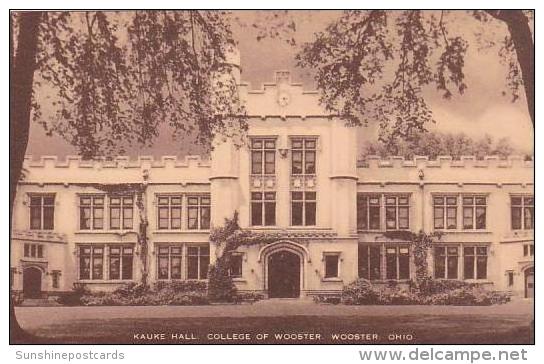 Ohio Wooster Kauke Hall College Of Wooster Artvue - Sonstige & Ohne Zuordnung