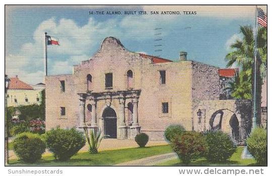 Texas San Antonio 14 The Alamo Built 1718 - San Antonio