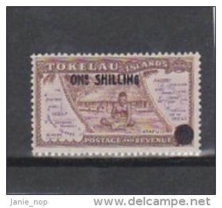 Tokelau-1956 One Shilling On Half Penny 5 MNH - Tokelau