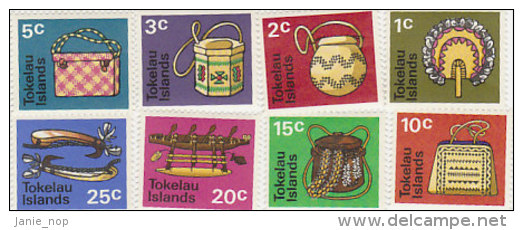 Tokelau-1971 Native Handicrafts 25-32 Set  MNH - Tokelau