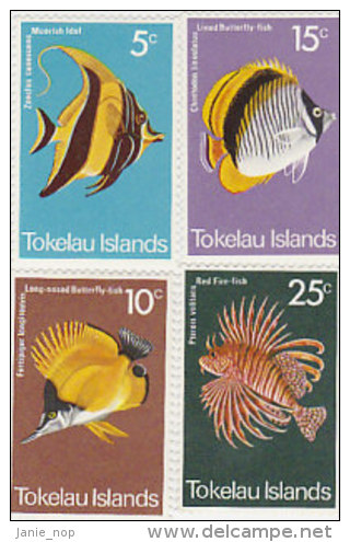 Tokelau-1975 Fishes 45-48 MNH - Tokelau