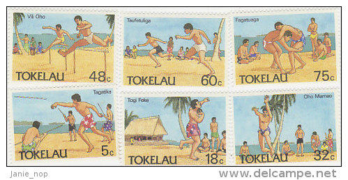 Tokelau-1987 Olympic Sports 144-149 MNH - Tokelau