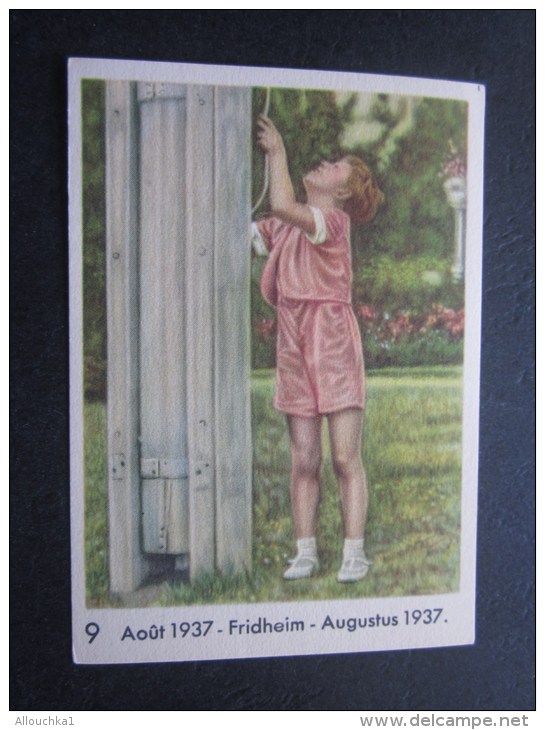 Août 1937 Prins Albert Fridhem Chromo -image:Chocolat Belge Côte-d'Or:série Enfants Royaux De Belgique Jeu Dans Jardin - Côte D'Or