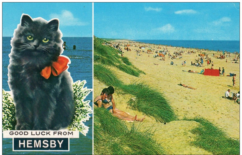 HEMSBY , NORFOLK  - MULTIVIEW -UNPOSTED POSTCARD - Otros & Sin Clasificación