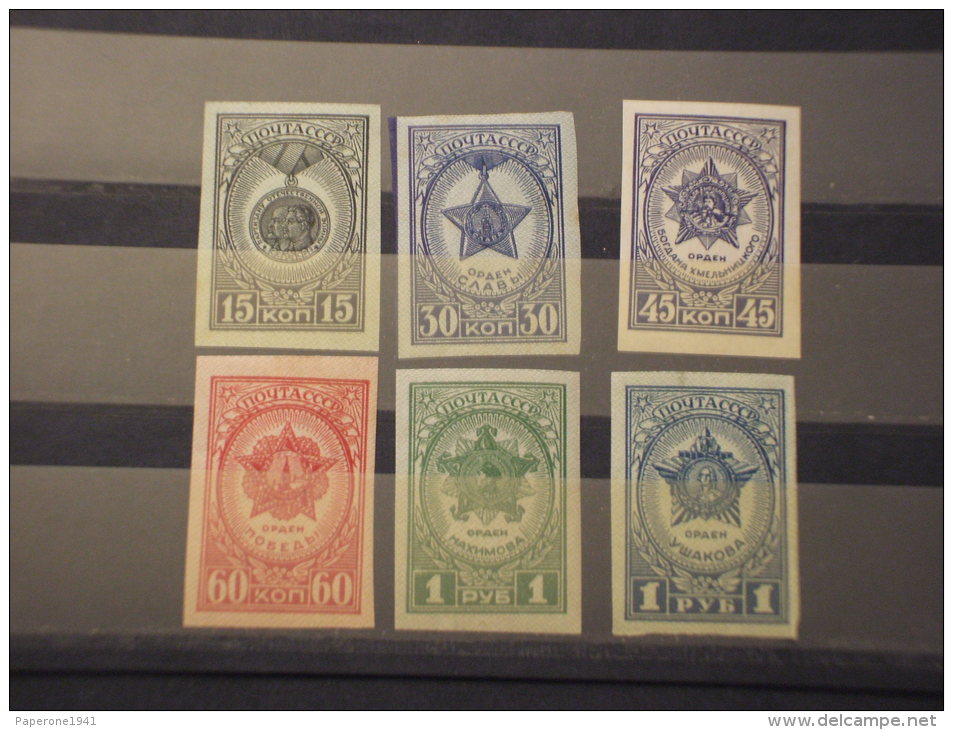 RUSSIA - 1944 ORDINI MILITARI 5 Valori ND, (con Ossidazioni) - NUOVI(+)-TEMATICHE - Unused Stamps