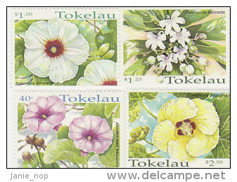 Tokelau-1998 Tropical Flowers 260-263 MNH - Tokelau