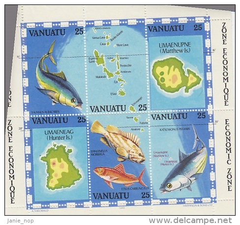 Vanuatu-1983 Economic Zone  353 MS MNH - Vanuatu (1980-...)