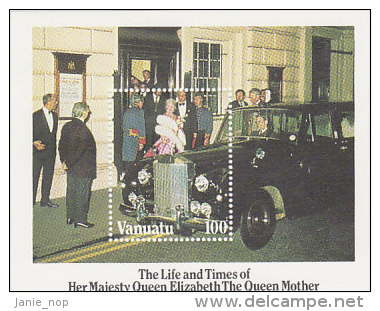 Vanuatu-1985 Queen Mother 85th Birthday Souvenir Sheet 396  MNH - Vanuatu (1980-...)