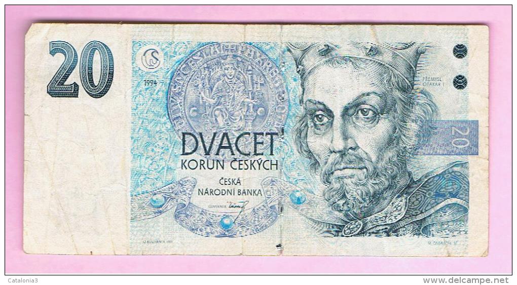 Checa Rep. - CZECH Rep.  = 20 Kurun 1994  P-10 - Repubblica Ceca