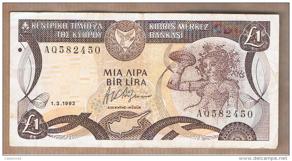 CHIPRE -1 Pound  1993  P-53 - Cyprus