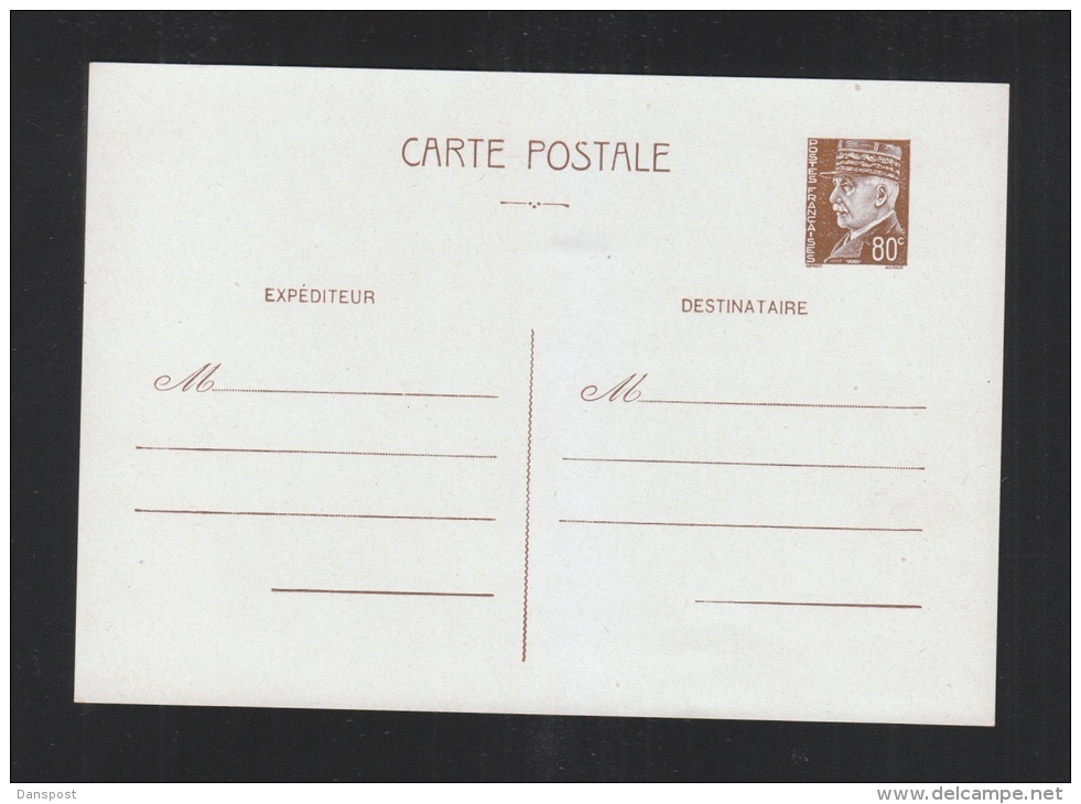 Carte Postale Petain 80 C - Standaardpostkaarten En TSC (Voor 1995)