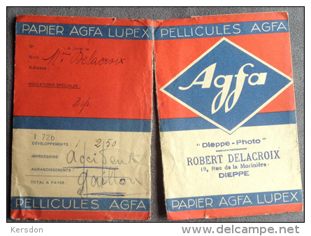 Pochette - AGFA - Robert Delacroix - Moitié Découpé - RARE - Material Y Accesorios