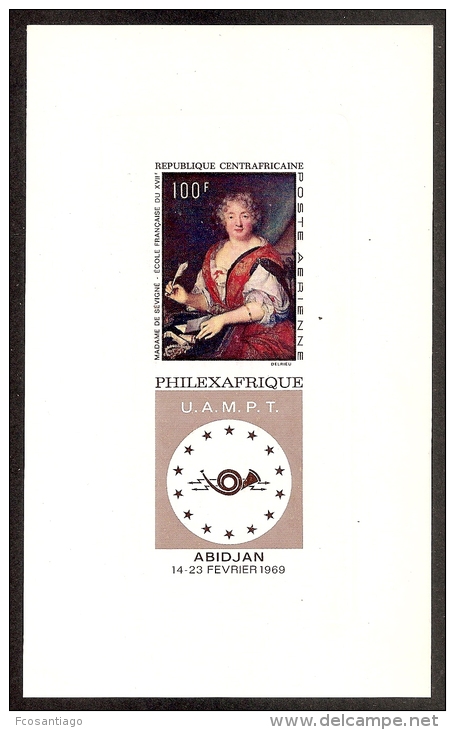 FILATELIA - REPÚBLICA CENTROAFRICANA 1968 (Prueba De Lujo) - MNH ** - Madonnas