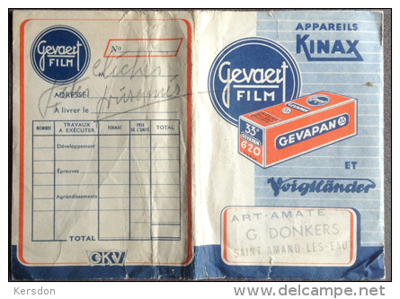 Pochette - Gevaert Kinax - Voigtlander - RARE - Matériel & Accessoires