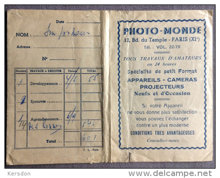 Pochette - Photo Monde - RARE - Supplies And Equipment