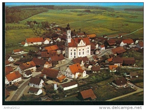 Steinhausen Bei Bad Schussenried Flugzeugaufnahme Wohngebiet Kirche 70er - Bad Schussenried