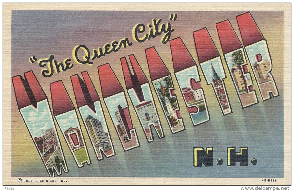 "The Queen City"  Manchester N. H.  A-2611 - Manchester