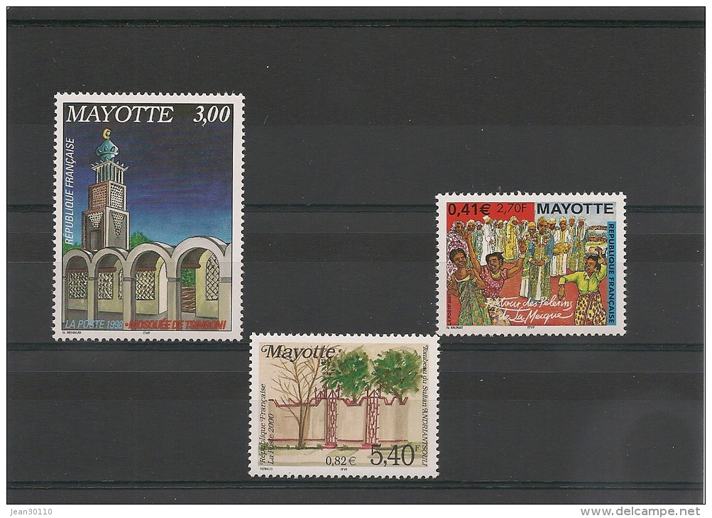 MAYOTTE  Religion N° Y/T : 57-87-100** - Unused Stamps