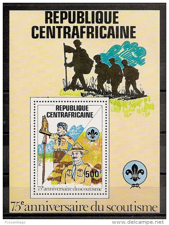SCOUTS - REPUBLICA CENTROAFRICANA 1982 - Yvert #H53 - MNH ** - Otros & Sin Clasificación