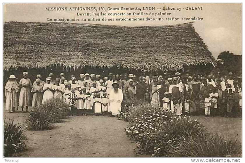 Juin13 601 : Dahomey  -  Calavi  -  Eglise  -  Catéchumènes  -  Missions Africaines - Benin