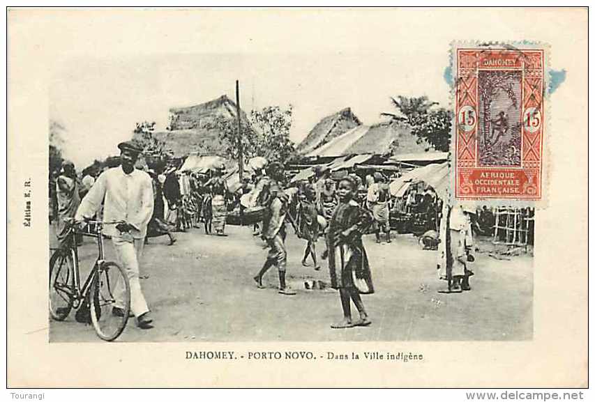 Juin13 607 : Dahomey  -  Porto Novo  -  Ville Indigène - Benin