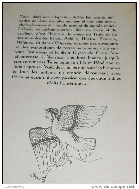 Contes Et Récits Tirés De L'Iliade Et L'Odyssée. 1962. - Cuentos