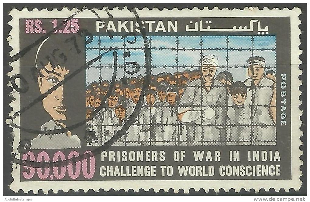 PAKISTAN 1973 PRISONER OF WAR IN INDIA USED STAMP - Pakistan