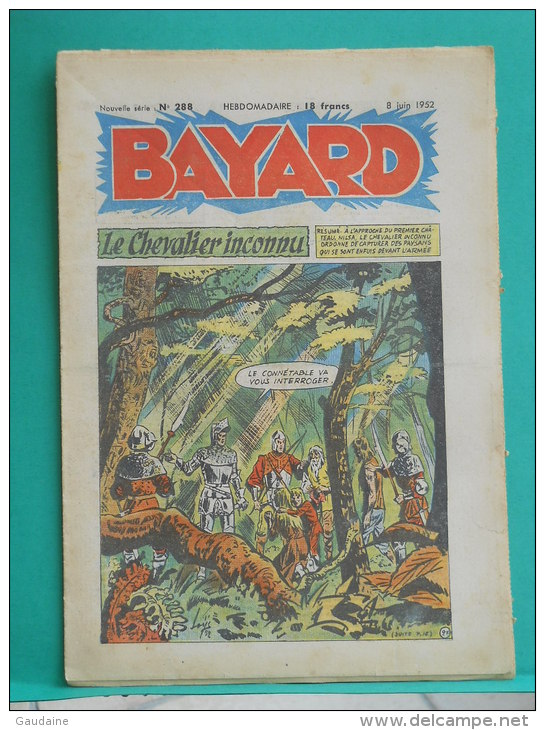 BAYARD - Le Chevalier Inconnu - N° 288 Du 8 Juin 1952 - Bayard