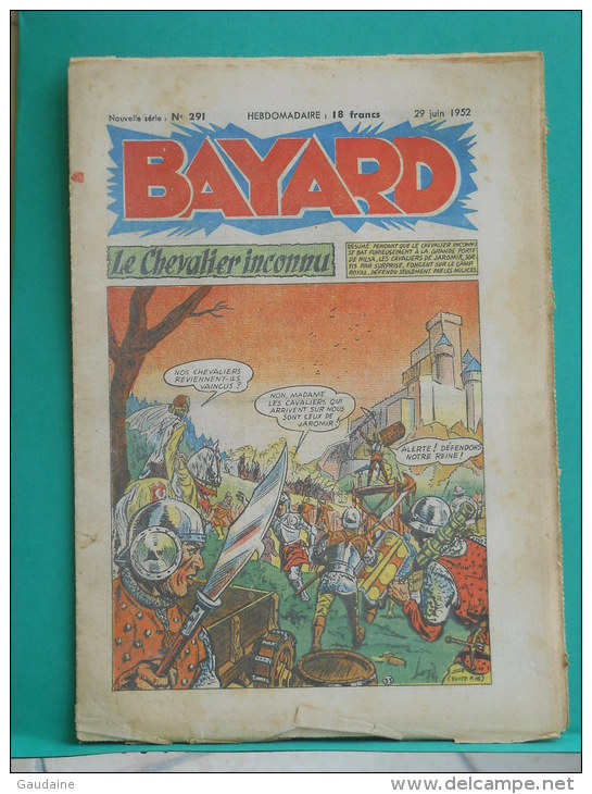 BAYARD - Le Chevalier Inconnu - N° 291 Du 29 Juin 1952 - Bayard