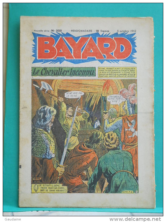 BAYARD - Le Chevalier Inconnu - N° 305 Du 5 Octobre 1952 - Bayard