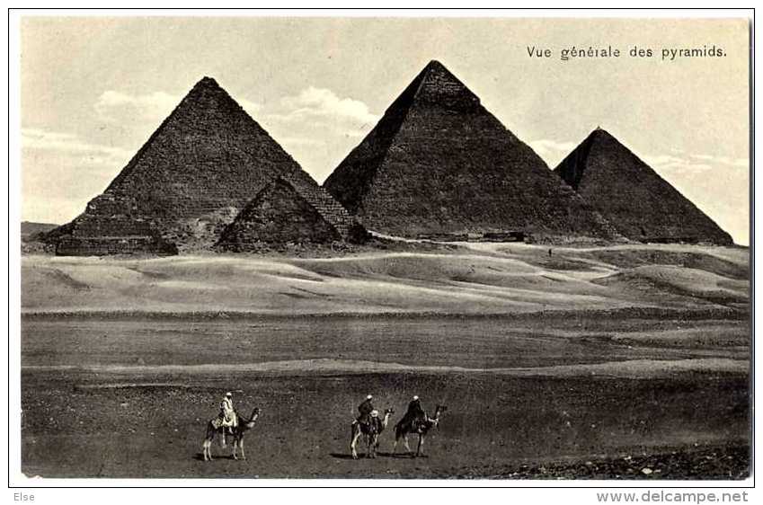 EGYPTE VUE GENERALE DES PYRAMIDS - Pyramiden