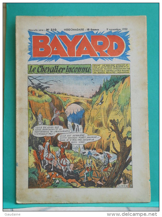 BAYARD - Le Chevalier Inconnu - N° 309 Du 2 Novembre 1952 - Bayard