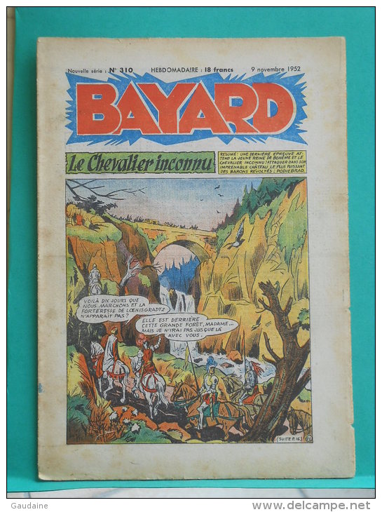 BAYARD - Le Chevalier Inconnu - N° 310 Du 9 Novembre 1952 - Bayard