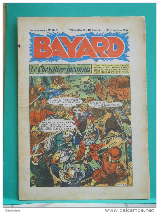 BAYARD - Le Chevalier Inconnu - N° 313 Du 30 Novembre 1952 - Bayard