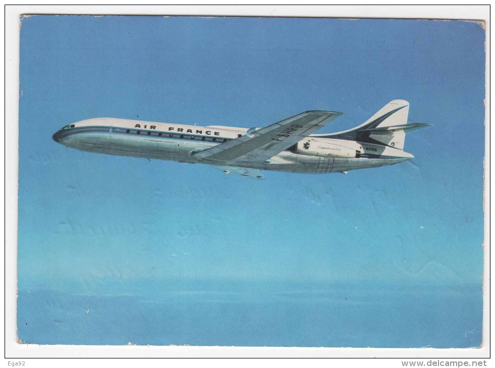 CARAVELLE D’AIR FRANCE – FLAMME « SALON DU BOUGET 1965 » (CPSM 10,5 X 15) - 1946-....: Ere Moderne