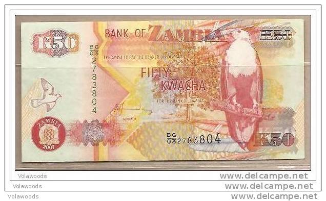 Zambia - Banconota Circolata Da 50 Kwacha - 2007 - - Zambia