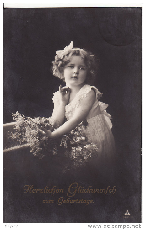 Carte Postale Fantaisie Enfant-Jeune Fille-Young Girl-Child Woman-Kind-VOIR 2 SCANS- - Portraits