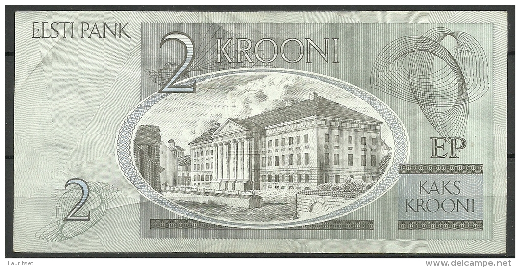 Estland Estonia Estonie 2 Krooni 2007 Banknote Karl Ernst Von Baer Universität Dorpat Tartu - Estonia